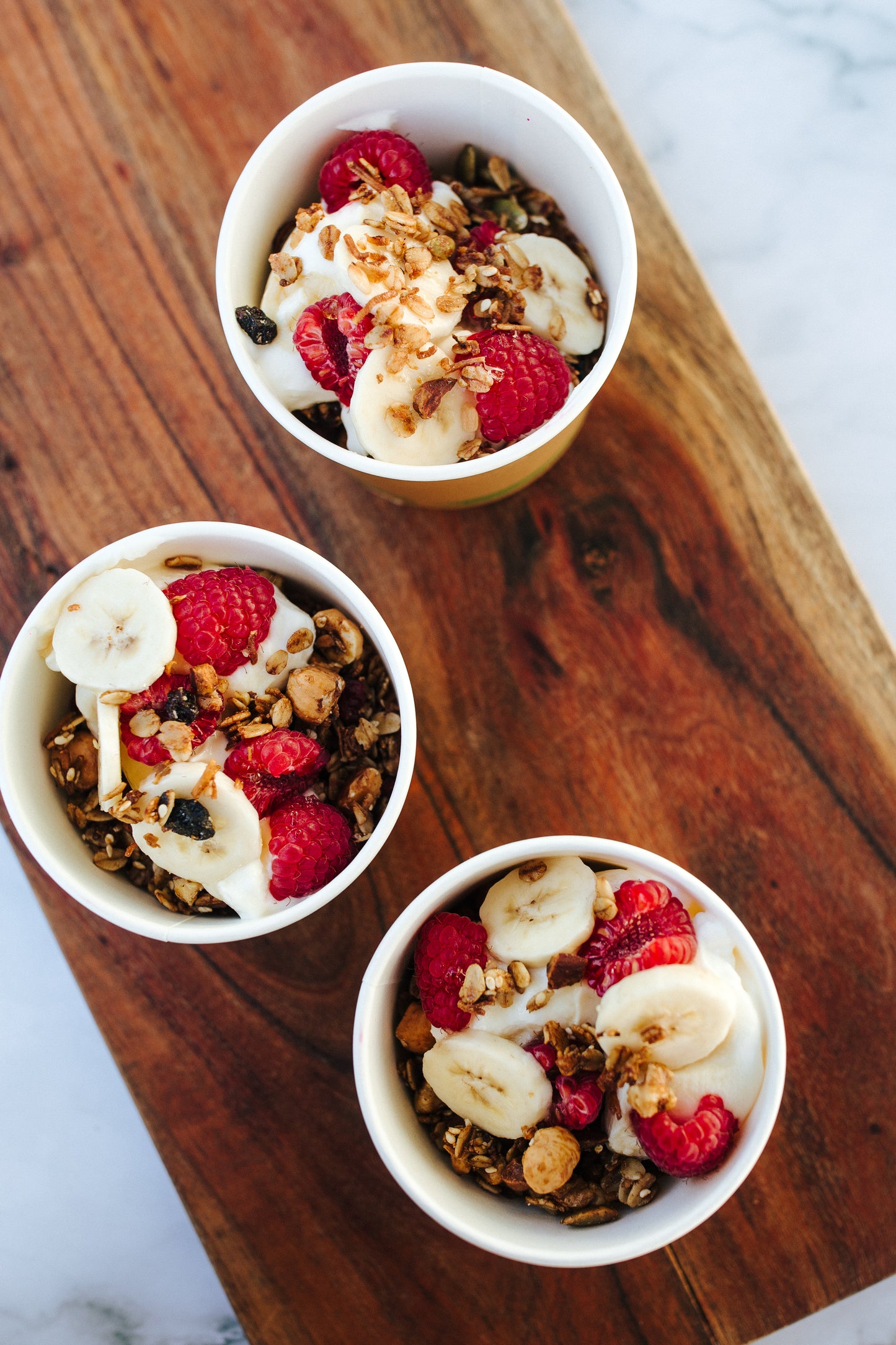 Granola, Yoghurt and Fruit Cups