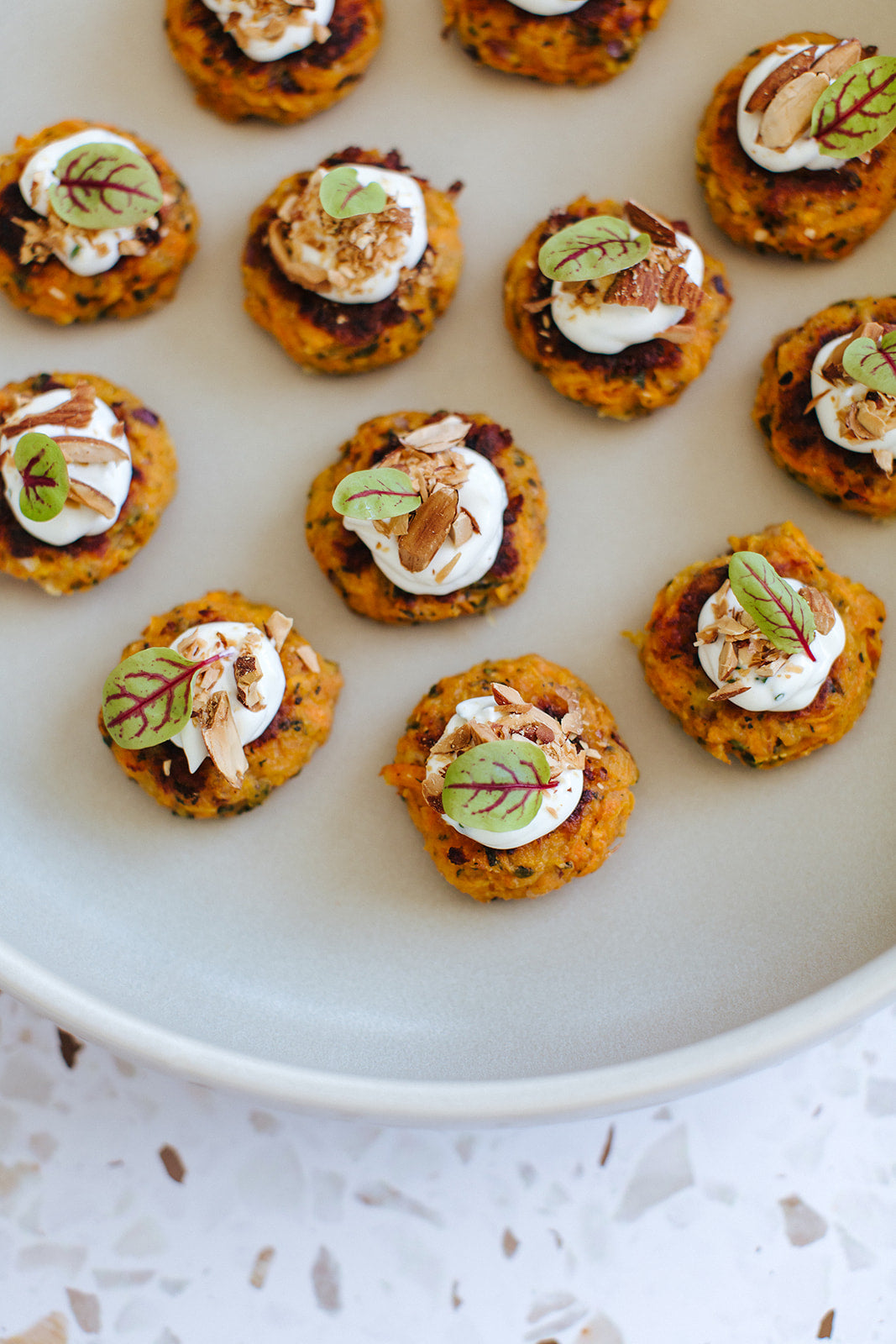 Carrot and Pecorino Fritters